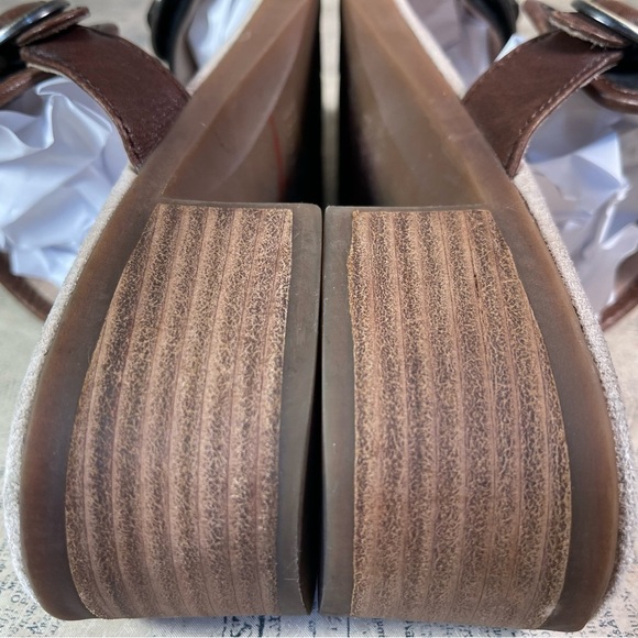 DANSKO Leather Lenny Buckle Double Strap Sandals - Picture 8 of 14